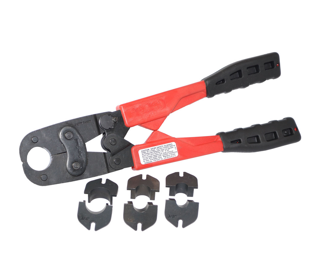 4-IN-1 COMPOSITE HANDLE PEX CRIMPING TOOL FOR COPPER CRIMP RINGS