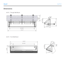 Load image into Gallery viewer, Ligature Resistant Shelf - 18&quot;
